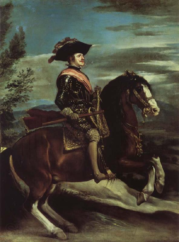 VELAZQUEZ, Diego Rodriguez de Silva y Horseman picture Philipps IV Norge oil painting art